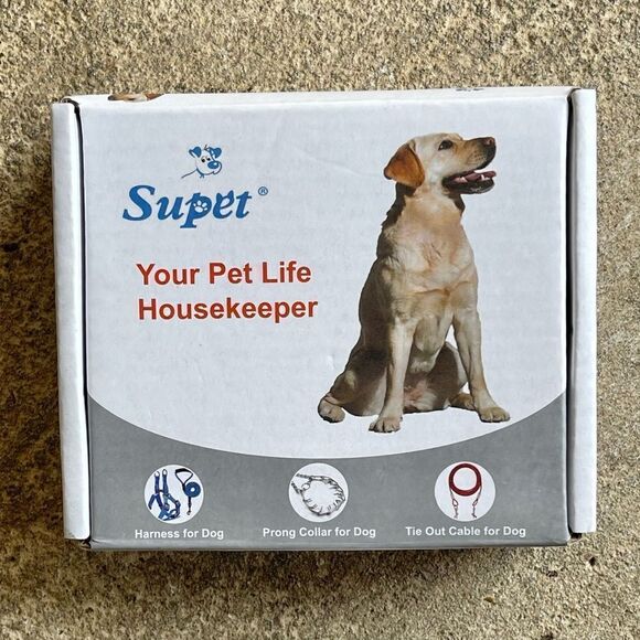 Supet Training Rubber Tip Prong Collar Quick Release No Pull Nylon Cover Sizable - Picture 2 of 16